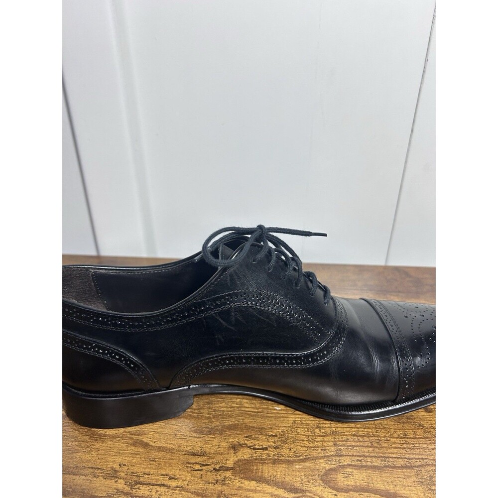 To Boot New York Adam Derrick Black Leather Oxfords Men's Shoes Sz 8.5 Italian - Picture 9 of 10